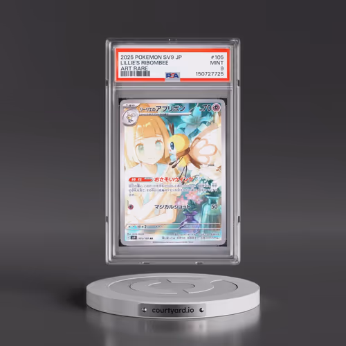 2025 Pokémon SV9-Battle Partners #105 Lillie's Ribombee - Art Rare (PSA 9 MINT)