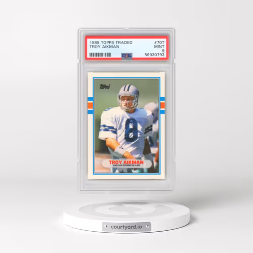1989 Topps Traded #70T Troy Aikman (PSA 9 MINT)