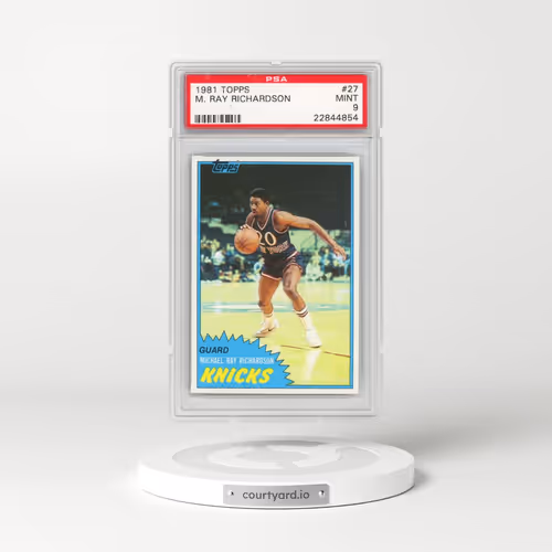 1981 Topps #27 M. Ray Richardson (PSA 9 MINT)