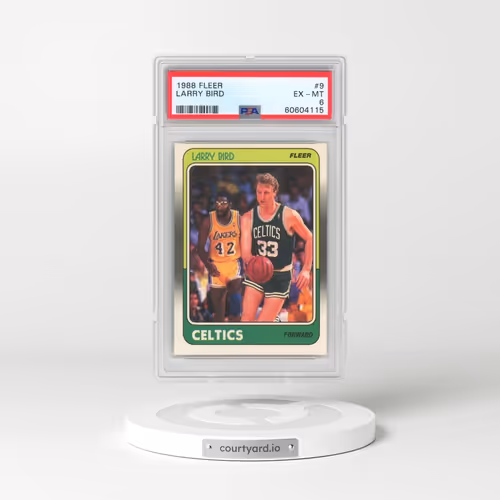 1988 Fleer #9 Larry Bird (PSA 6 EX-MT)