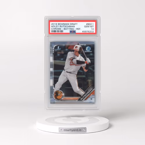 2019 Bowman Draft #BDC1 Adley Rutschman - Chrome-Batting-Refractor (PSA 10 GEM MINT)