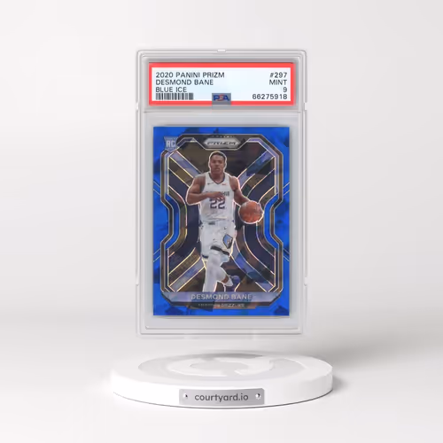 2020 Panini Prizm #297 Desmond Bane - Blue Ice (PSA 9 MINT)