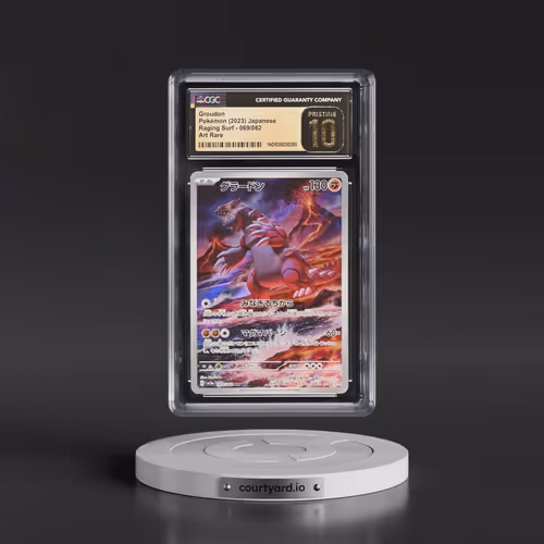 2023 Raging Surf #069/062 Groudon - Art Rare Holo (CGC 10 PRISTINE)