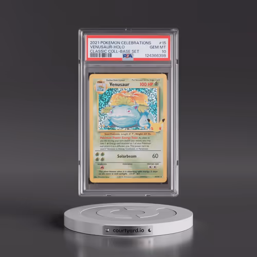 2021 Pokémon Celebrations Classic Collection #15 Venusaur - Holo (PSA 10 GEM MINT)