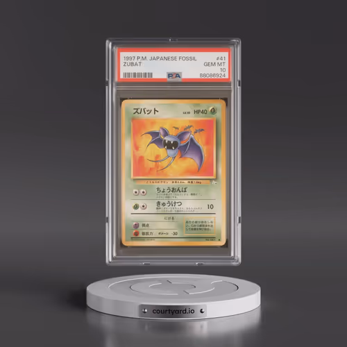 1997 Pokémon Fossil #41 Zubat (PSA 10 GEM MINT)
