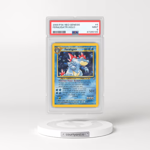 2000 Pokémon Neo Genesis #4 Feraligatr - Holo (PSA 9 MINT)