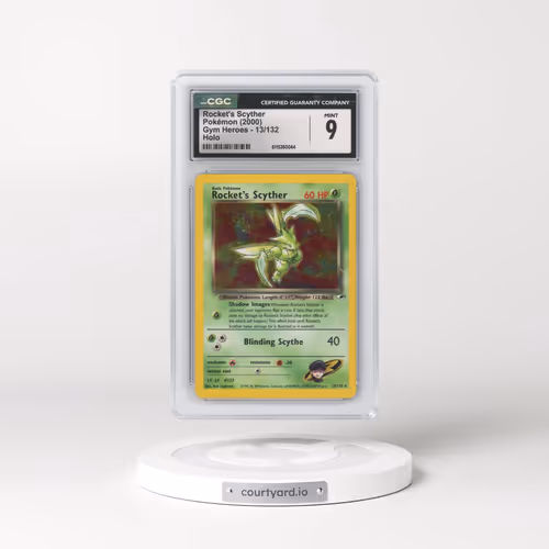 2000 Gym Heroes #13/132 Rocket's Scyther - Holo (CGC 9 MINT)