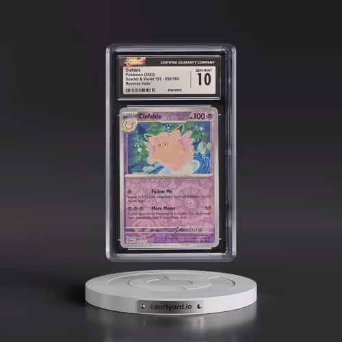 2023 Scarlet & Violet 151 - MEW EN #036/165 Clefable - Reverse Holo (CGC 10 GEM MINT)