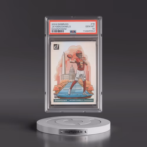 2024 Panini Donruss Downtown! #16 Jayden Daniels (PSA 10 GEM MINT)