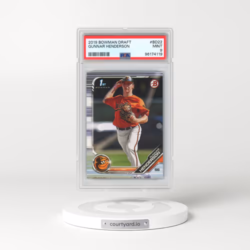 2019 Bowman Draft #BD22 Gunnar Henderson (PSA 9 MINT)