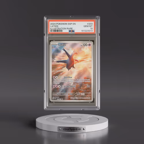 2024 Pokémon Ssp EN-Surging Sparks #203 Latios - Illustration Rare (PSA 10 GEM MINT)
