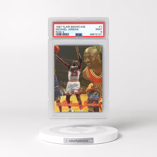 1997 Flair Showcase #1 Michael Jordan - Row 2 (PSA 9 MINT)