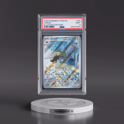 2024 Pokémon Twm EN-Twilight Masquerade #184 Lairon - Illustration Rare (PSA 9 MINT)