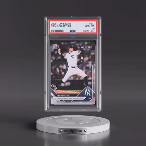2025 Topps Now #817 Cam Schlittler (PSA 10 GEM MINT)