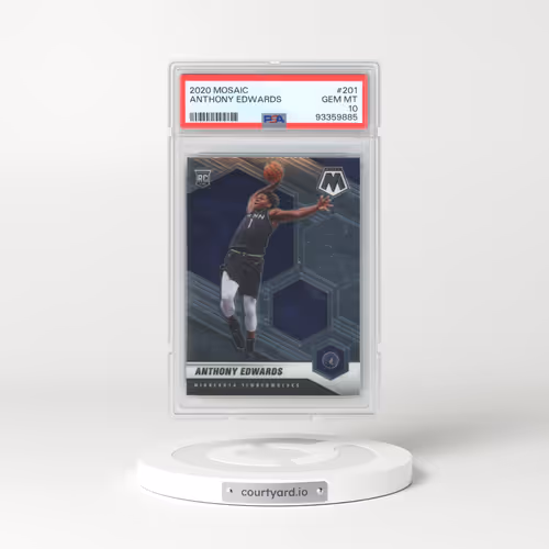 2020 Panini Mosaic #201 Anthony Edwards (PSA 10 GEM MINT)