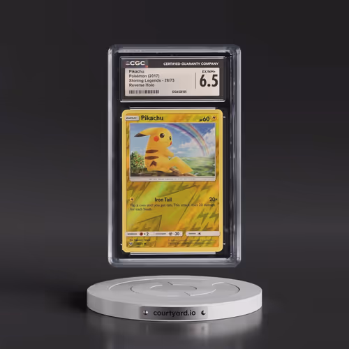 2017 Shining Legends #28/73 Pikachu - Reverse Holo (CGC 6.5 EX-NM+)