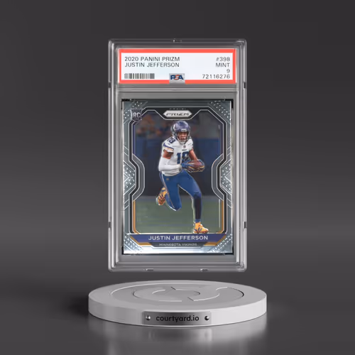 2020 Panini Prizm #398 Justin Jefferson (PSA 9 MINT)