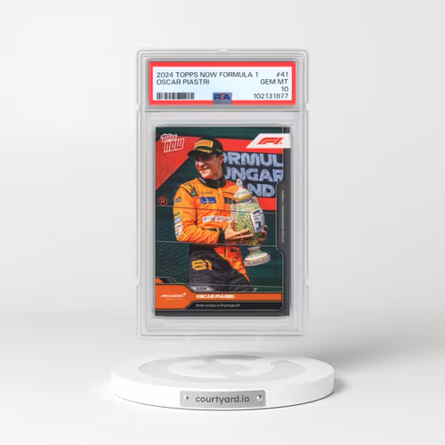 2024 Topps Now Formula 1 #41 Oscar Piastri (PSA 10 GEM MINT)