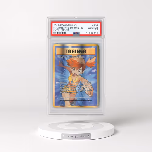 2016 Pokémon XY Evolutions #108 Misty's Determination - Full Art (PSA 10 GEM MINT)