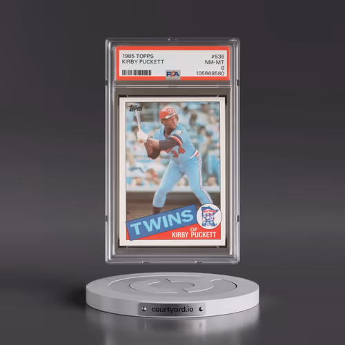 1985 Topps #536 Kirby Puckett (PSA 8 NM-MT)