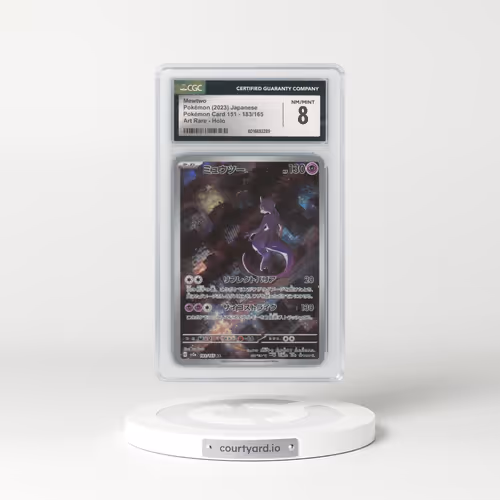 2023 Pokémon Card 151 #183/165 Mewtwo - Art Rare (CGC 8 NM-MT)