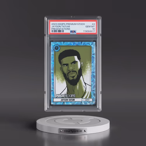 2023 Panini Hoops Premium Stock Presentations #4 Jayson Tatum (PSA 10 GEM MINT)