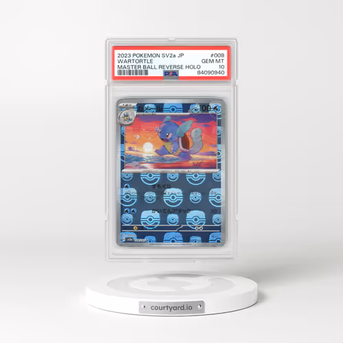 2023 Pokémon Card 151 #008 Wartortle - Reverse Holo Master Ball (PSA 10 GEM MINT)