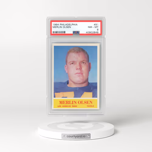 1964 Philadelphia #91 Merlin Olsen (PSA 8 NM-MT)
