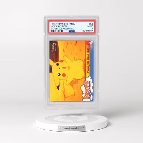 1999 Topps Pokémon the Movie Edt #53 Movie Edition - C'Mon, We Need Help (PSA 9 MINT)
