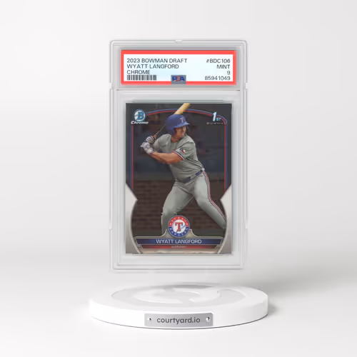 2023 Bowman Draft #BDC106 Wyatt Langford - Chrome (PSA 9 MINT)