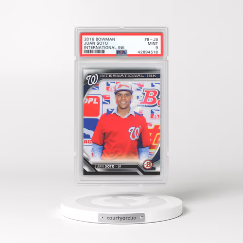 2016 Bowman International Ink #II-JS Juan Soto (PSA 9 MINT)