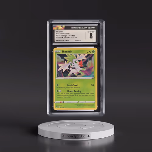 2020 Vivid Voltage #015/185 Shaymin - Sword & Shield Knock Out Collection (Cosmos Holo) (CGC 8 N