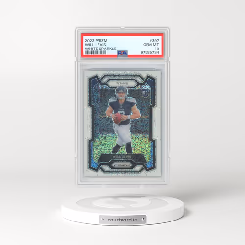 2023 Panini Prizm #397 Will Levis - White Sparkle (PSA 10 GEM MINT)