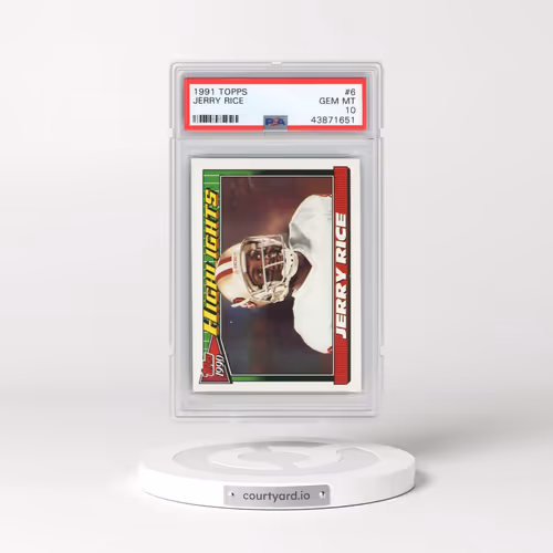 1991 Topps #6 Jerry Rice (PSA 10 GEM MINT)
