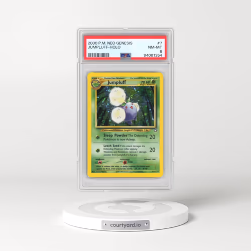 2000 Pokémon Neo Genesis #7 Jumpluff - Holo (PSA 8 NM-MT)
