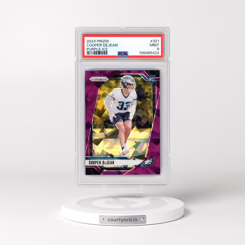 2024 Panini Prizm #321 Cooper Dejean - Purple Ice (PSA 9 MINT)