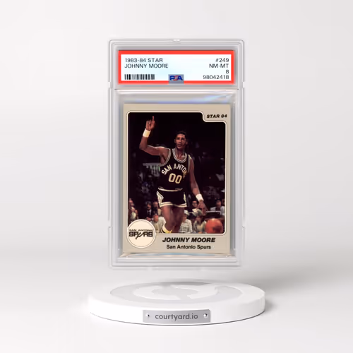 1983-84 Star #249 Johnny Moore (PSA 8 NM-MT)
