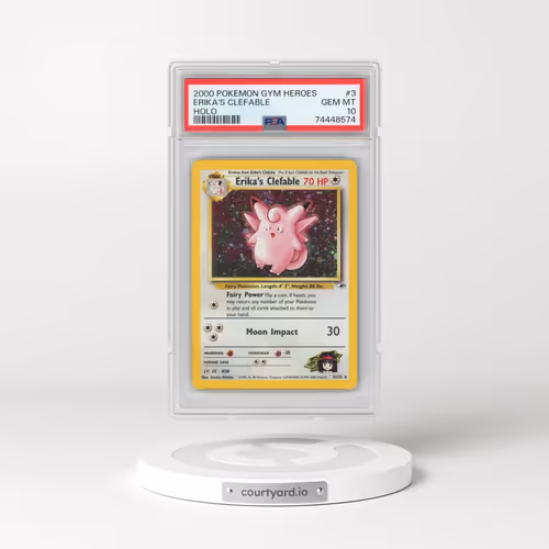 2000 Pokémon Gym Heroes #3 Erika's Clefable - Holo (PSA 10 GEM MINT)