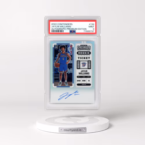 2022 Panini Contenders #138 Jaylin Williams - Autograph-Premium Edition (PSA 9 MINT)