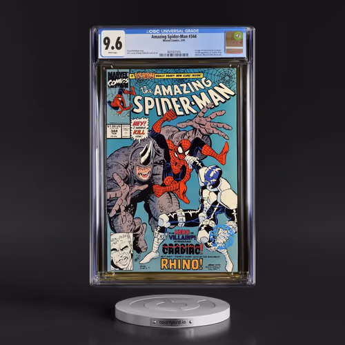 Amazing Spider-Man #344 CGC 9.6 White Pages (Marvel Comics, 2/91) - Universal