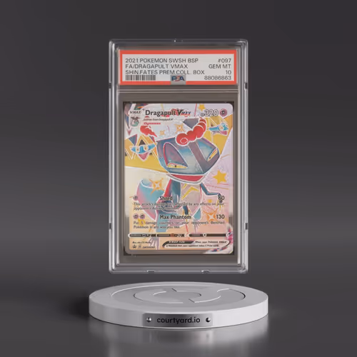 2021 Pokémon Swsh Black Star Promo #097 Dragapult Vmax - Full Art Shining Fates Premium Collection B