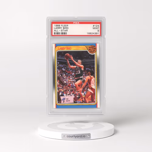 1988 Fleer #124 Larry Bird - All-Star (PSA 9 MINT)