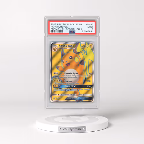 2017 Pokémon SM Black Star Promo #SM90 Raichu GX - Holo Full Art Shining Legends Special Collection