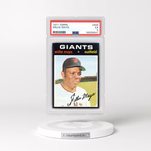 1971 Topps #600 Willie Mays (PSA 5 EX)