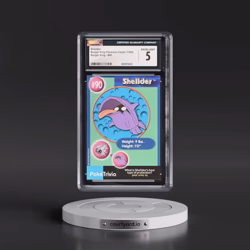 1999 Burger King Pokémon Cards - English #90 Shellder (CGC 5 EX)