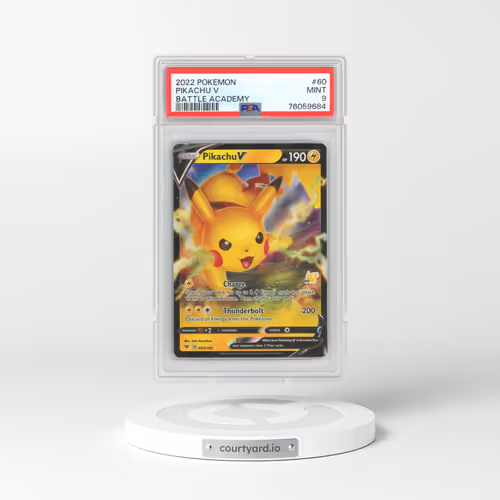 2022 Pokémon Battle Academy #60 Pikachu V - Holo (PSA 9 MINT)