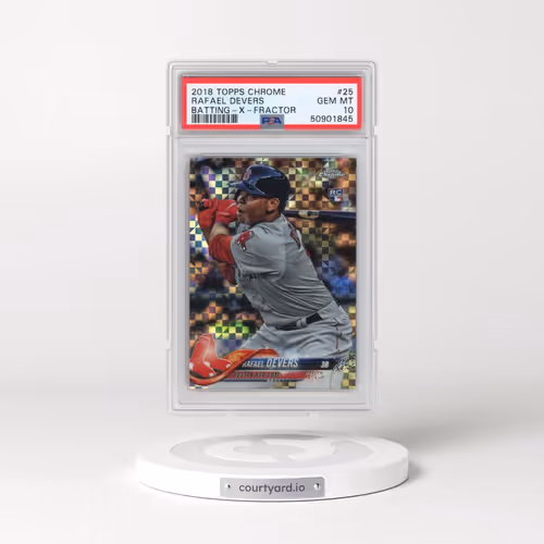 2018 Topps Chrome #25 Rafael Devers - Batting-X-Fractor (PSA 10 GEM MINT)