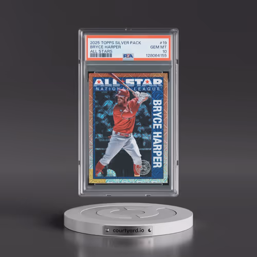 2025 Topps Silver Pack 1990 Chrome All Stars #19 Bryce Harper (PSA 10 GEM MINT)
