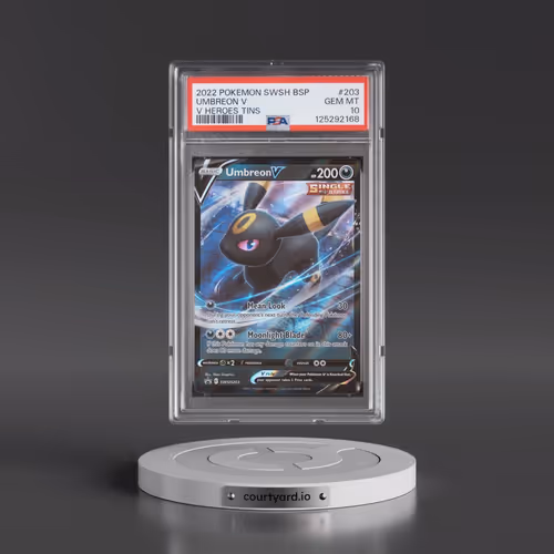 2022 Pokémon Swsh Black Star Promo #203 Umbreon V - Holo V Heroes Tins (PSA 10 GEM MINT)