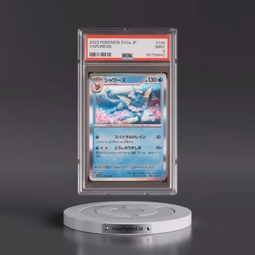 2023 Pokémon Sv2a-Pokemon 151 #134 Vaporeon (PSA 9 MINT)